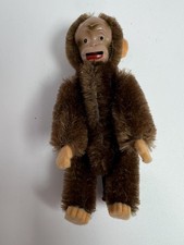 Vintage Schuco Blecky Mechanical Tongue Monkey Mini Mohair Plush