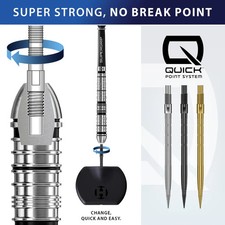 HARROWS QP QUICK POINTS MICRO RIDGE Dart Points Black/Silver/Gold 26/30/35/40mm