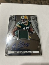 Davante Adams Spectra Autograph Rookie Patch Card /149. rookie card picture