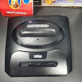 Sega Genesis Console Model 2 CIB Boxed Garfield (RARE) - Cleaned & Tested