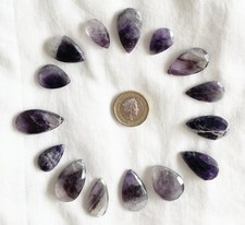 Natural Amethyst Faceted Drop Beads. Bought From Jewellery Maker