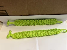 Fluorescent Green King Cobra Braid 8”large Bracelet. All Paracord Single Strand.
