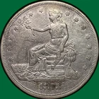 1873 Trade Dollar Extremely Fine XF Coin #32512