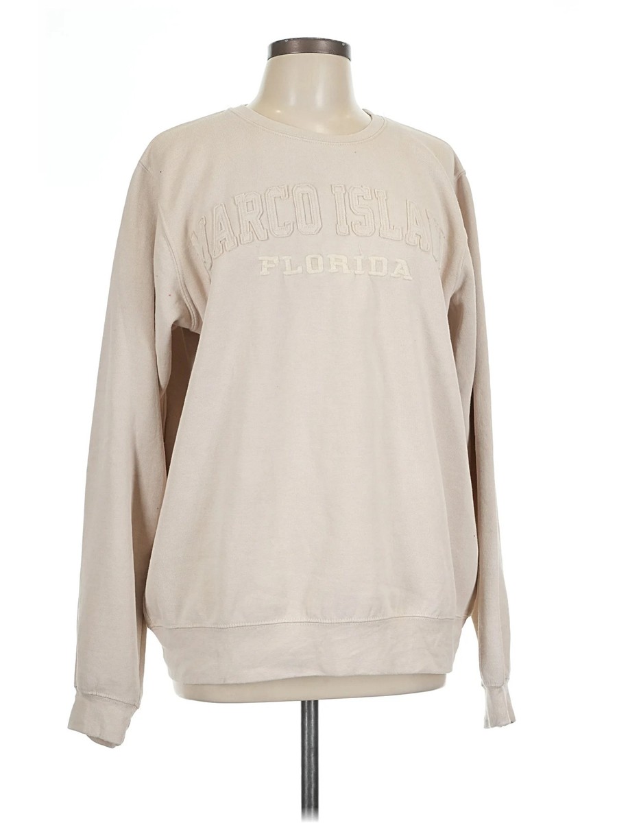 Pacific & Co. Women Ivory Sweatshirt L