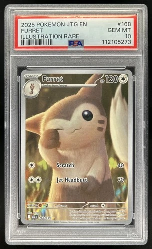 2025 Pokemon Journey Together Furret #168/159 PSA 10 GEM MINT