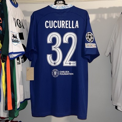 Chelsea 2022/23 Nike Home Football Shirt UCL Cucurella 32 Mens XL