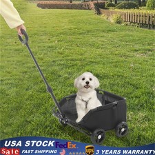 Carbon Steel Folding Dog Cart Pet Stroller for Travelling Dog Stroller 4 Wheels