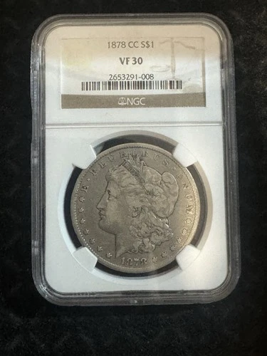 1878-CC Morgan Silver Dollar, Carson City  NGC VF30