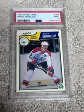 1983 O-PEE-CHEE OPC HOCKEY CARD PSA 9 LOS ANGELES KINGS BRIAN ENGBLOM
