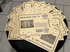 JULY 4TH, 1976 BICENTENNIAL OFFICIAL "OPERATION SAIL"  SOUVENIR CARDS SET OF 16