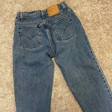Vintage Levi's Women 550 Denim Jeans Size 14 Reg Made In USA Relaxed Tapered 90s