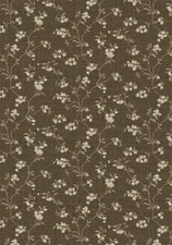 10x13 Milliken Black Floral Area Rug Castleton Dark Umber - Aprx 10 9 x 13 2