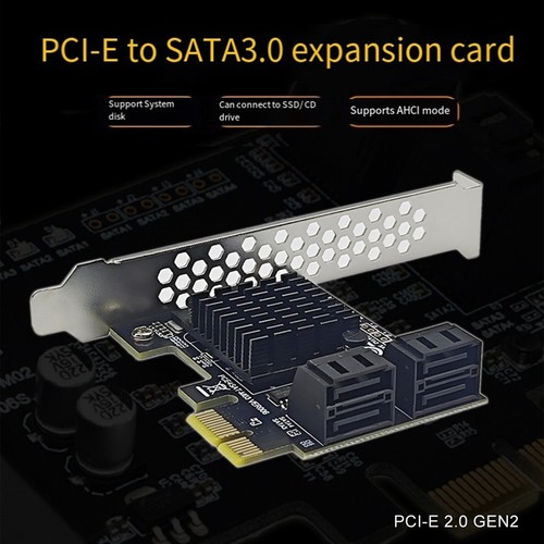 SATA3.0-Erweiterungskarte auf PCI-E4-Port 6G-Adapterkarte 88SE9215 Erweiter7078 - Afbeelding 4 van 10