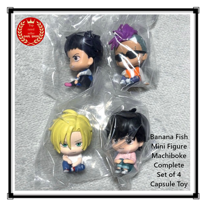 Banana Fish Mini Figure Machiboke Complete Set of 4 Capsule Toy