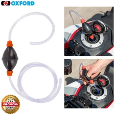 Oxford Siphon Pump Petrol Diesel Water Oil Liquid Fuel Transfer Easy Use Pump UK