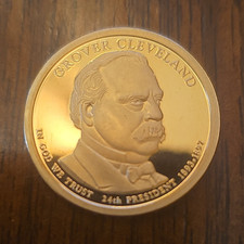 2012 $1 Proof Presidential Dollar Coin Grover Cleveland 1st Term USA