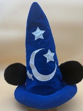 Disney Parks Mickey Mouse Light Up Blue Fantasia Sorcerer Hat with Mickey Ears