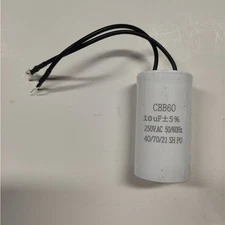 10UF 250VAC Wire Motor Run Capacitor CBB60 50/60HZ HVAC 25/85/21 25X45mm 10MFD