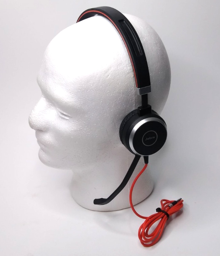 Jabra Evolve Boom Wired Stereo Headset HSC017 W51K ENC010 USB-A Controller