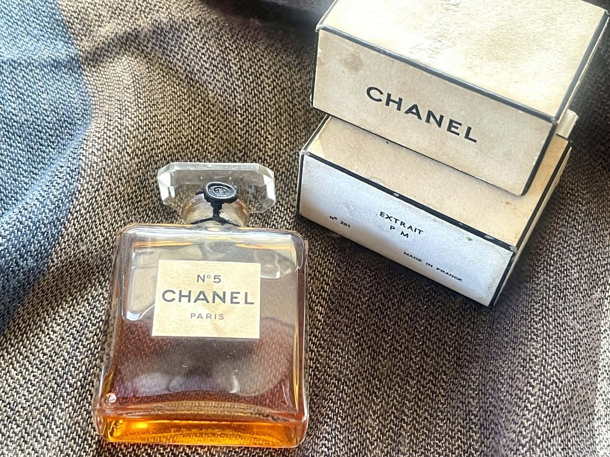 Vintage Chanel No 5 Extrait Pure Parfum P.M. 201 Paris 1oz | eBay