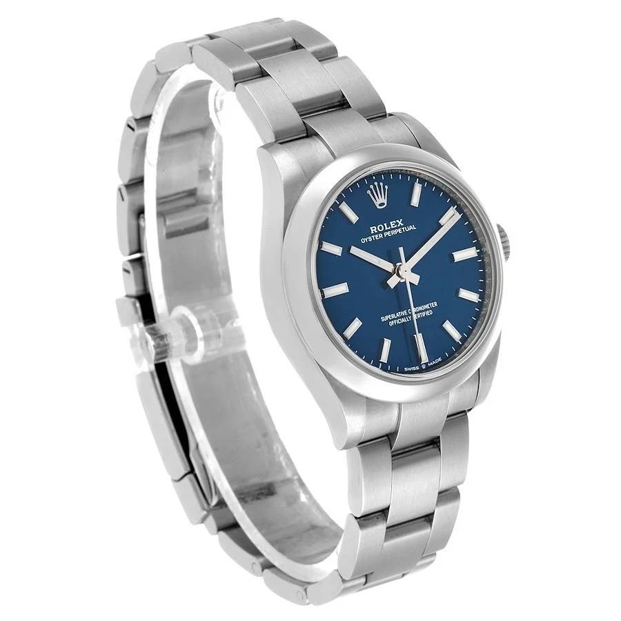 Rolex Oyster Perpetual Blue Dial Oyster Steel 31mm Women's Watch 277200-0003 image 8