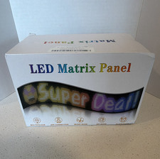 Led Matrix Panel Car Sign 69.37x7.56 Rgb Multicolor App Remote Usb