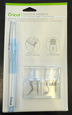Cricut TrueControl Weeding Kit Ergonomic 4-in-1 Tool (Blue) *2007803* NEW 