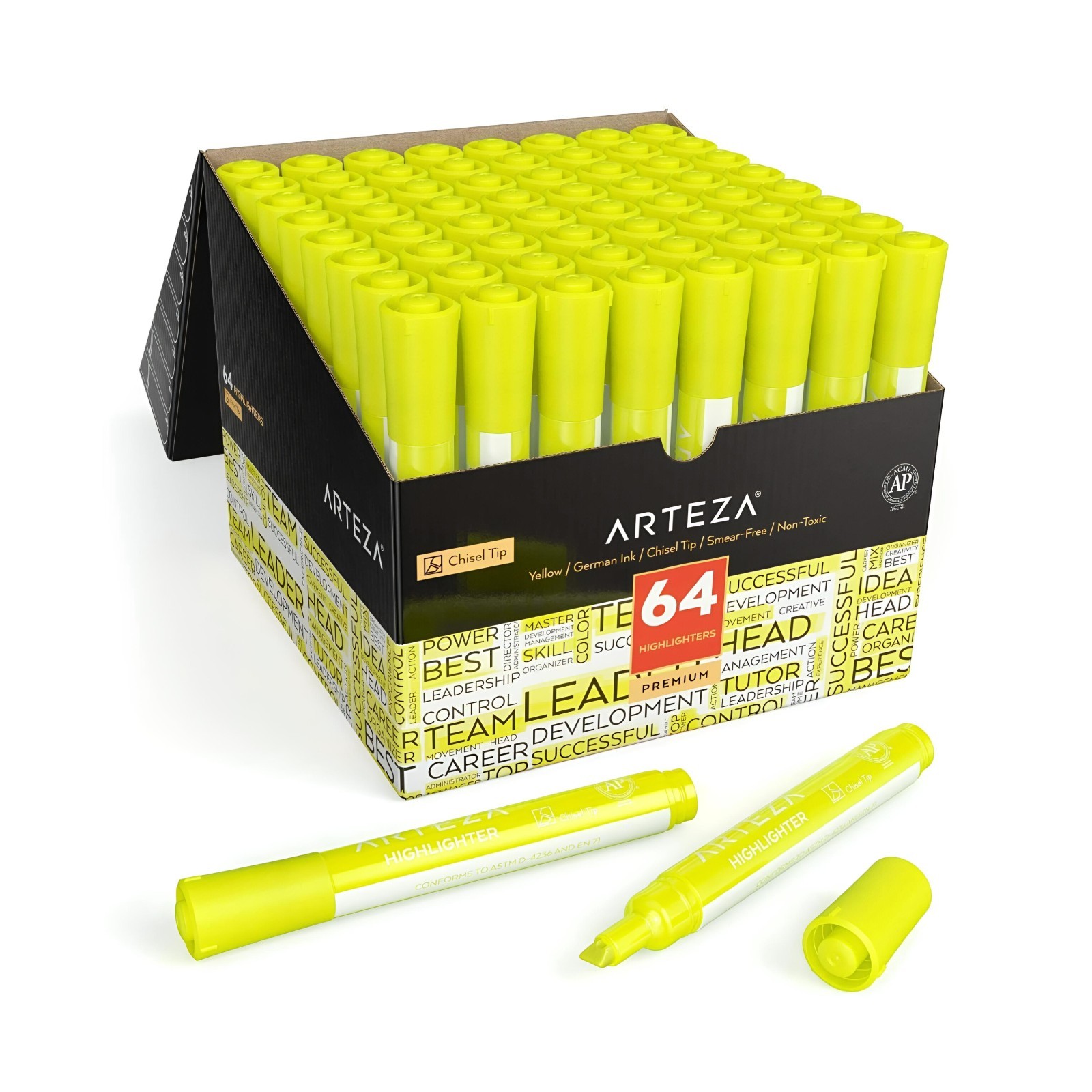 S In Bulk Pack Of 64 Chisel Tip Markers