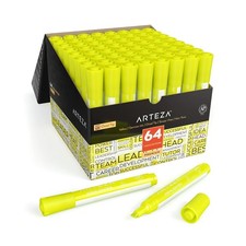 Yellow Highlighters in Bulk Pack of 64 Chisel Tip Markers