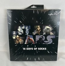 Star Wars 15 Days of Socks Kids Size Small Shoe 5.5-8.5 Christmas Gift New