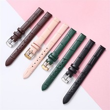 Womens Ladies Genuine Leather Watch Strap Band 8/10/12/14/16/20/22mm Bracelet