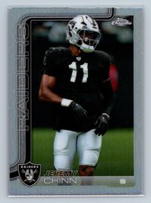 2025 Topps Chrome #184 Jeremy Chinn Refractor Las Vegas Raiders