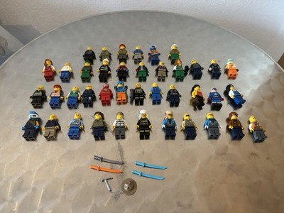 40 LEGO Minifigures Mixed Lot City Ninjago Superheroes + Accessories