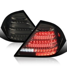 Smoke LED Sequential Tail Lights for 2001-2004 Mercedes Benz W203 C Class Sedan