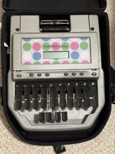 Stenographer Stentura protégé Steno Writer w/case. Untested See Pics