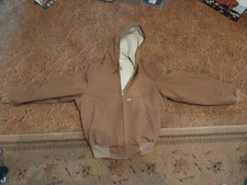 NWOT Carhartt J106 Duck Hooded Jacket Large USA Made 100 Year Anniversary 1989