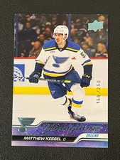Matthew Kessel 2023-24 Upper Deck Hockey Young Guns Deluxe /250 Blues