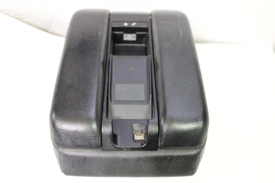 1997-2001 BMW E38 740iL 750iL Leather Center Console Armrest Storage Trays BLACK - Imagem 4 de 4