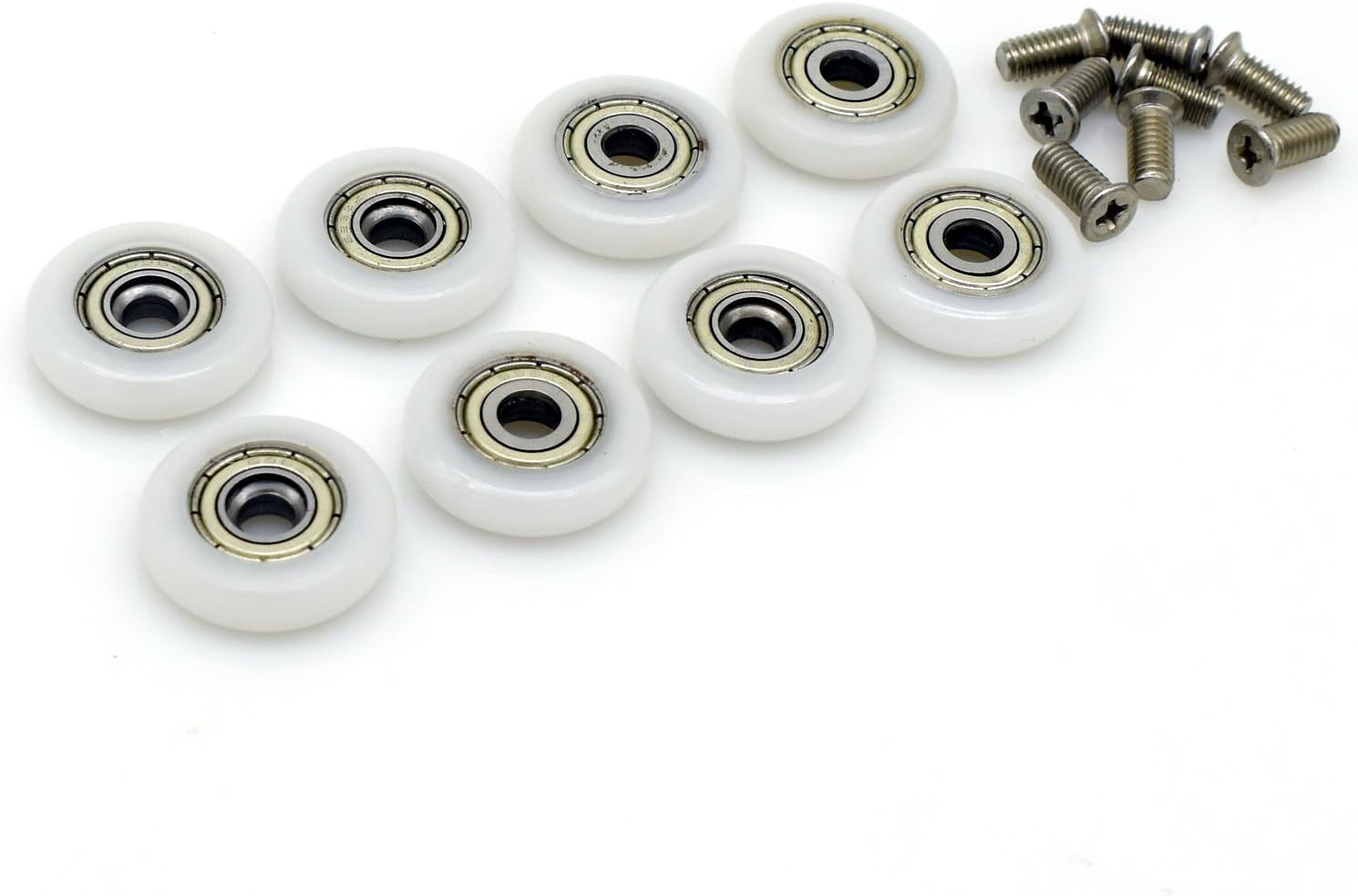 8X Shower Door Replacement Roller Wheel Runner Diameter 23Mm with Screw M5