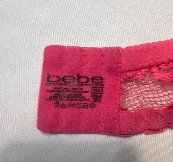 Sujetador rosa para mujer Bebe talla 36D Foto 4 de 4