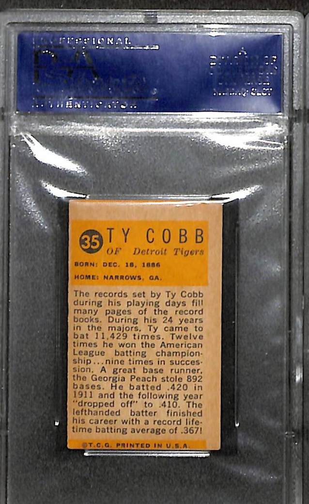 1963 Bazooka #35 Ty Cobb PSA 5MC  04735926  view 2