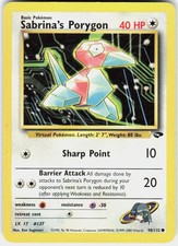 Sabrina's Porygon 98/132 Common Gym Challenge Pokemon Near Mint on eBay