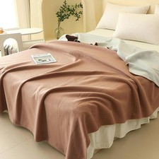 Double Sided Cashmere Blanket, Throw Blanket for Couch, Home Decoration Bed B...