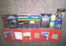 Mattel Intellivision Games 22 With Box Manual & Overlays Tested See Pics