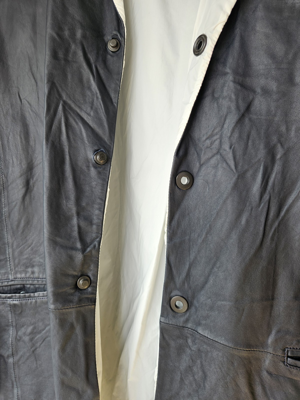 Emporio Armani Gacci Jacket Blazer Leather Reversible Rare 40 R2G01P / R2P12 920 image 8