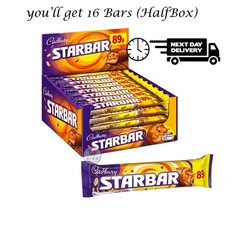 Cadbury Starbar 49g – Chocolate, Caramel & Roasted Peanuts BBD 04/2026 HalfBox