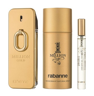 Paco Rabanne Million Gold EDP Intense Set 100ml + 150ml Deo + 10ml OVP NEW