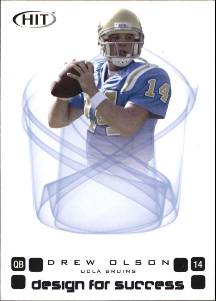 2006 Sage HIT Football "Design for Success Blue" Insert Cards