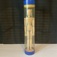 Vintage Wooden Posable Artist Mannequin   13" Figure   Art Reference Model