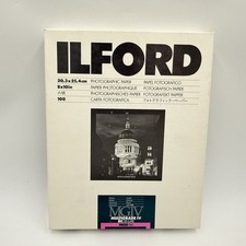 ILFORD Photo Paper Black White 8x10 Multigrade IV Deluxe 100 Sheets Glossy NOS